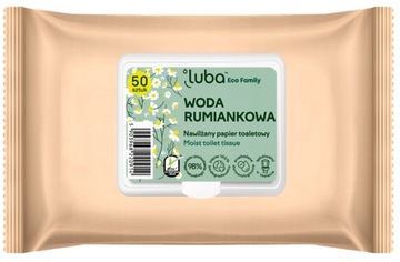 LUBA PAPIER TOALETOWY NAWILŻANY RUMIANKOWY 50SZT