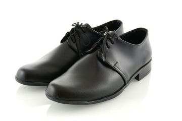 ЧЕРНЫЕ ПОЛЬСКИЕ ТОРЖЕСТВЕННЫЕ ТУФЛИ, ГЛАДКИЕ r33