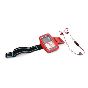 PLATINET BLUETOOTH EARPHONES SPORT SŁUCHAWKI DOUSZNE + ARMBAND PM1075 RED [