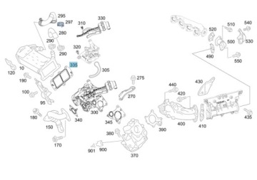 Mercedes-Benz OE A 651 142 24 80 uszczelnienie, Sensor agr | thumb 5