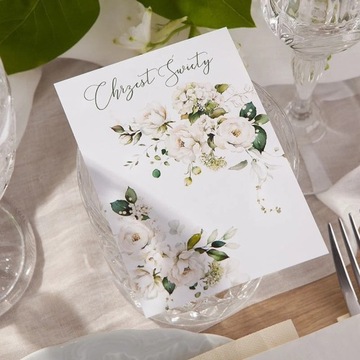 БИЛЕТЫ на Мерси на Крещение, спасибо, Белые Розы на ножках, 10 шт.