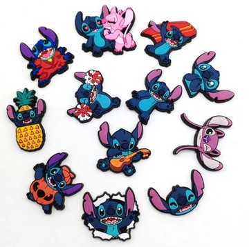 PINY PRZYPINKI DO BUTÓW CHARMS CROCS WPINKI LILO & STITCH DISNEY 22 sztuk