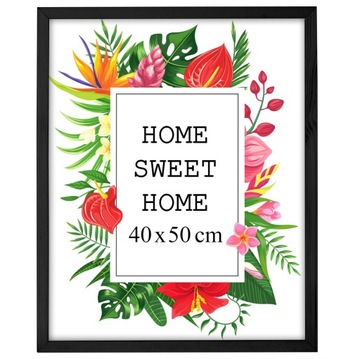 DREWNIANA RAMKA RAMA na ZDJĘCIA PLAKAT OBRAZY 40x50 50x40 cm CZARNA