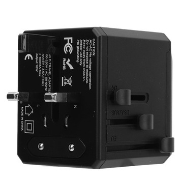 AC100V-240V 4 USB Универсальный портативный дорожный адаптер, международный