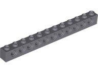 LEGO Klocek - Technic 1x16 (3703) c.szary połysk