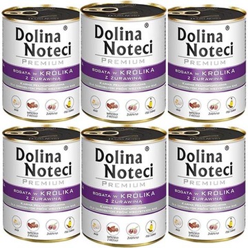 Dolina Noteci Premium Bogata w królika 6 x 800g