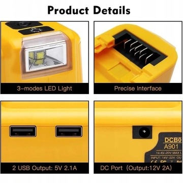 DEWALT DCB090 USB-адаптер-конвертер