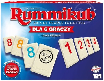 RUMMIKUB XP GAME - игра с семейными числами для 6 игроков.