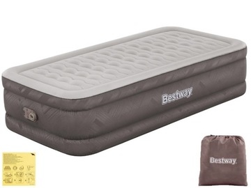 Materac Dmuchany Jednoosobowy Łóżko z Pompką 230V Bestway 69048 MODEL 2024