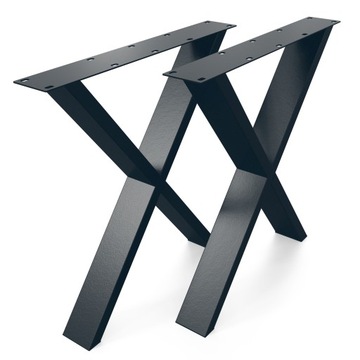 Nogi stołu biurka kształcie X–2szt. 70x66 Antracyt