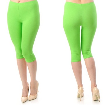 LEGGINSY BAWEŁNIANE GETRY RYBACZKI SELEDYNOWE 4XL