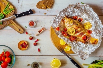 Фольга пищевая алюминиевая прочная 20М.