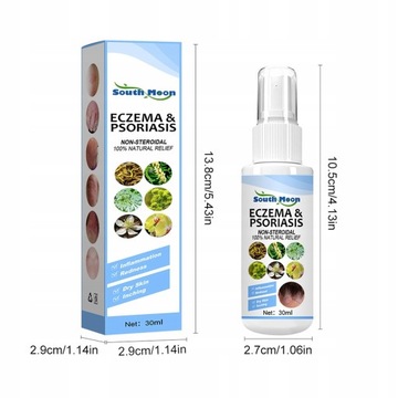 30ml Skin Psoriasis Spray Natural Herb Eczema