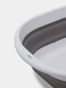 СИЛИКОНОВАЯ ЧАША, СКЛАДНАЯ, БОЛЬШАЯ, СЕРЫЙ КОНТЕЙНЕР, 8 Л