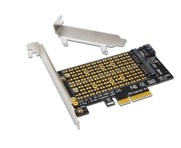 Adapter PCI-e x4 SSD M.2 Sata MVME DUAL MBKey