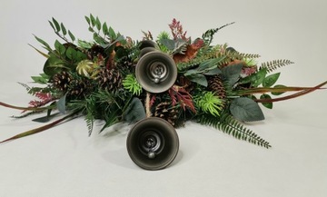 Wianek wieniec stroik DUŻY 50cm DZWONECZKI bożonarodzeniowy świąteczny