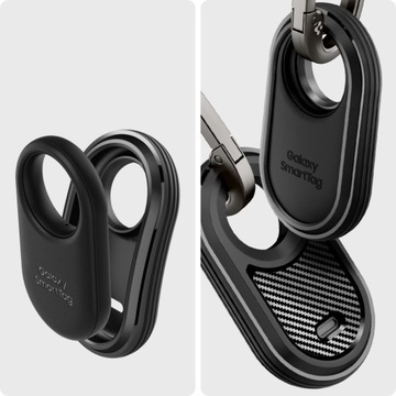 Чехол для Galaxy SmartTag 2, Spigen Rugged, чехол с брелоком на булавке