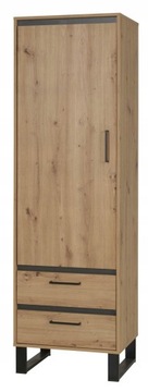 Regał zamknięty szafa LOFT Dąb Artisan NEW 4