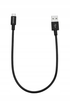 USB-USB микрокабель 0,3 м Verbatim 48866, черная оплетка