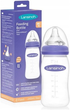 Lansinoh Butelka NATURAL WAVE ANTYKOLKOWA 240ml