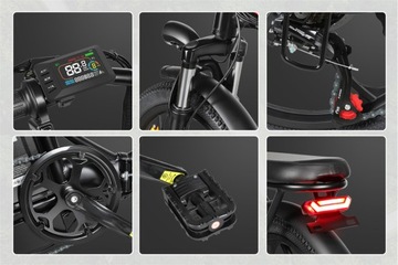 Складной электрический велосипед Samebike 20 дюймов для женщин и мужчин