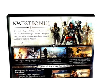 КОРОБКА ASSASSINS CREED IV С ЧЕРНЫМ ФЛАГОМ БЕЗ ИГРЫ PL