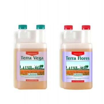 CANNA TERRA FLORES 1L + VEGA 1L ZESTAW CANNA