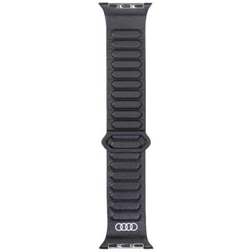 Apple Watch Band 40mm Audi kožený Magnet černý