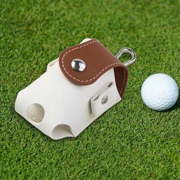 Сумка для мяча для гольфа, устойчивая к полиуретану сумка для хранения мячей для гольфа на открытом воздухе, коричневая