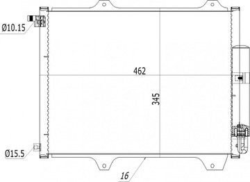 CHLADIČ KLIMATIZACE SUZUKI IGNIS 03- 95311-86G0