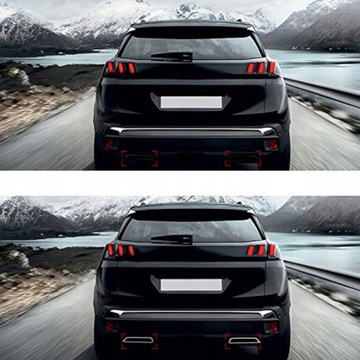 НАКЛАДКИ НА ГЛУШИТЕЛЬ ХРОМ PEUGEOT 5008 3008