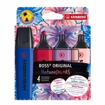 Текстові маркери Stabilo Boss Original Nature Кольори 4 шт. 70/4-1-103-5