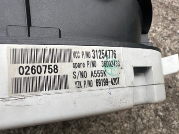 PŘÍSTROJOVÁ DESKA BUDÍKY VOLVO OE 31254776