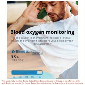 Фитнес-трекер Smart Ring Тренировка SmartRing, шаги, расстояние, калории