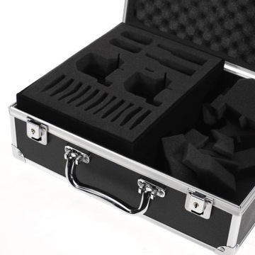 Большой запираемый кейс для хранения комплекта станка из алюминия с ключом.