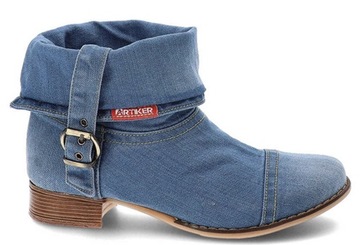 Jeansowe saszki Artiker 40C0201 styl+komfort r39