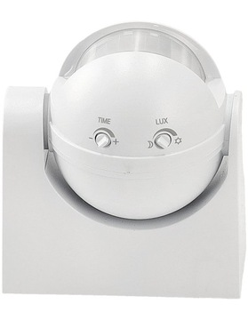 Настенный PIR-датчик движения в сумерках, уличный светодиод, детектор поверхностного монтажа, белый