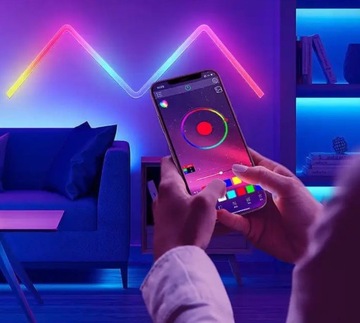 Умные светодиодные панели 3+2 LIGHTBAR RGBIC WiFi GLIDE WALL Настенный светильник