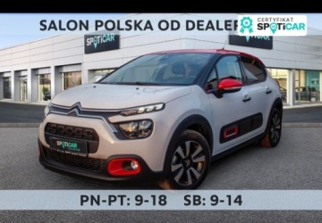 Citroen C3 III Hatchback Facelifting 1.2 PureTech 110KM 2023 Citroen C3 1.2 PureTech Shine EAT6 SalonPL FVat Bogata Wersja Od Reki 1.2