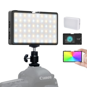 Lampa wideo LED RGB, lampa do kamery Moman ML8RC