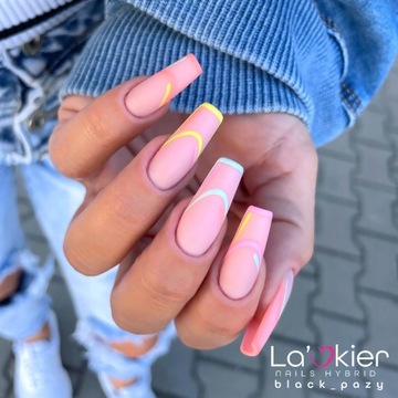 Акриловый гель для ногтей Powder Gel POLY Lacquer 30мл белые ногти