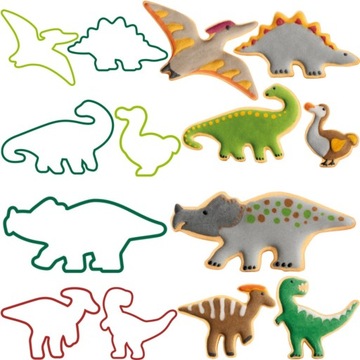 TESCOMA FORMA WYKRAWACZE DO CIASTEK DINOZAURY