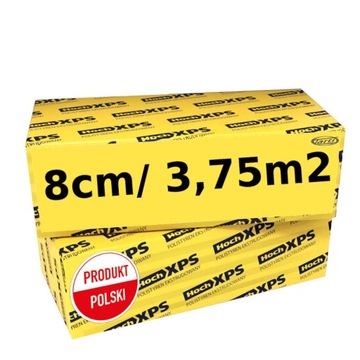 XPS STYRODUR Styropian EKSTRUDOWANY 8cm 3,7m2 FREZ