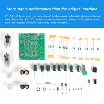 Ламповый предусилитель 6j-i с электронной лампой, стереофонический предусилитель желчи, буфер effe