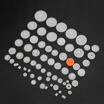 ZESTAW ZĘBATKA PLASTIKOWA ZĘBÓW WAŁEK KOŁA 64EL