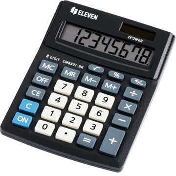 Eleven Kalkulator biurowy 8-cyfrowy CMB801-BK