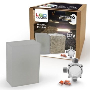 16 светящихся светодиодных кубиков для тротуарной плитки Akropol 14x10 BD