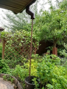 Цепочка пластиковая 6мм 25 метров ОРАНЖЕВАЯ