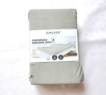 PRZEŚCIERADŁO SMUKEE 200x200x25 bawełna