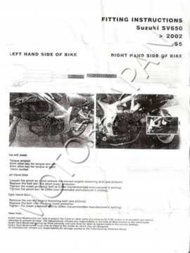 MOTOJAPAN - АВТОМОБИЛЬНЫЕ ПОДКЛАДКИ SUZUKI SV 650 (-2002)